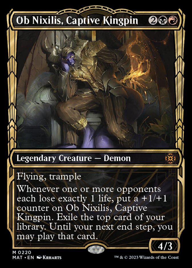 Ob Nixilis, Captive Kingpin (Showcase Halo Foil) [March of the Machine: The Aftermath] | Fandemonia Ltd