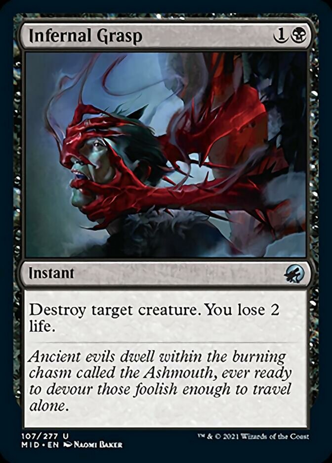 Infernal Grasp [Innistrad: Midnight Hunt] | Fandemonia Ltd