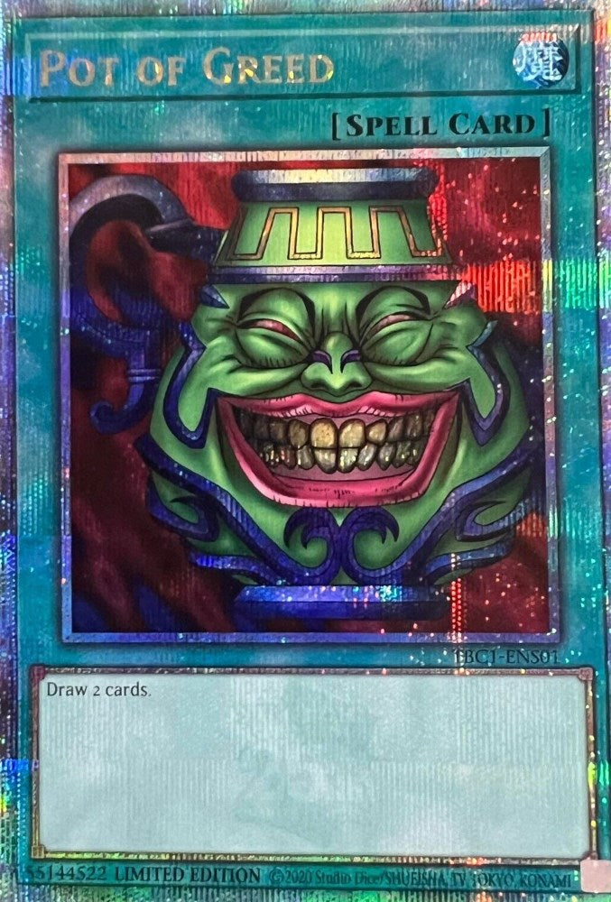 Pot of Greed [TBC1-ENS01] Secret Rare | Fandemonia Ltd