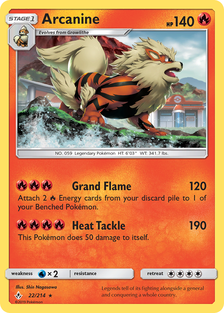 Arcanine (22/214) [Sun & Moon: Unbroken Bonds] | Fandemonia Ltd