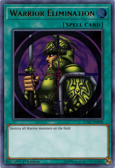 Warrior Elimination [LCKC-EN099] Ultra Rare | Fandemonia Ltd