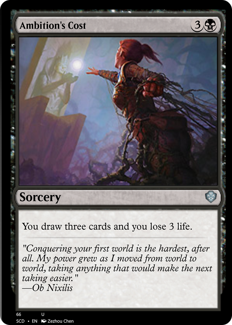 Ambition's Cost [Starter Commander Decks] | Fandemonia Ltd
