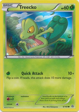 Treecko (6/160) (Sheen Holo) [XY: Primal Clash] | Fandemonia Ltd