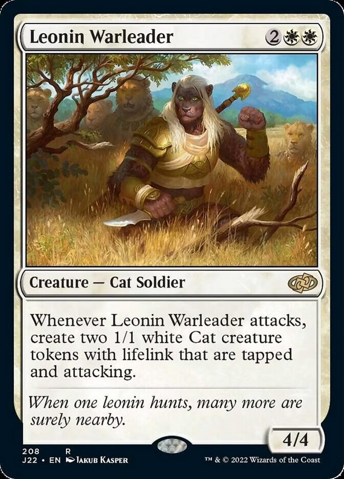 Leonin Warleader [Jumpstart 2022] | Fandemonia Ltd