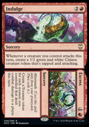 Indulge // Excess (Promo Pack) [Streets of New Capenna Commander Promos] | Fandemonia Ltd