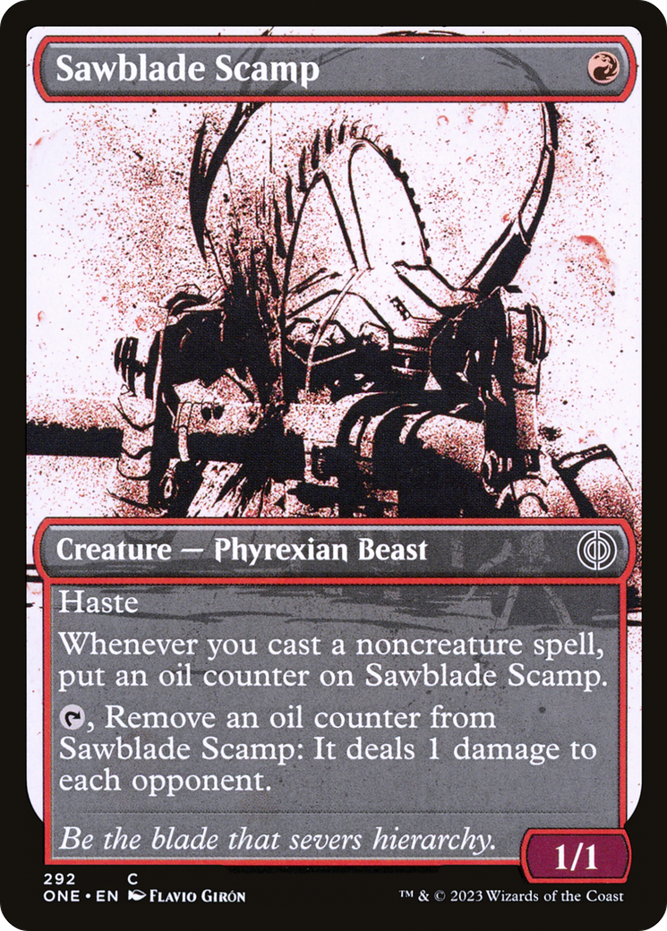 Sawblade Scamp (Showcase Ichor) [Phyrexia: All Will Be One] | Fandemonia Ltd