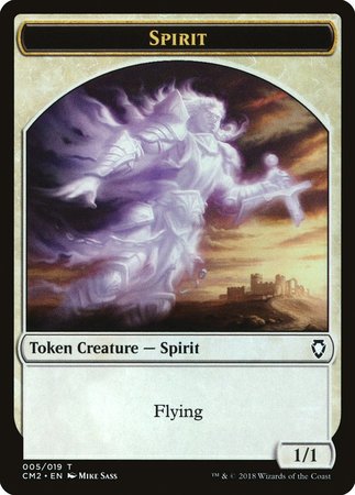 Spirit Token [Commander Anthology Volume II Tokens] | Fandemonia Ltd