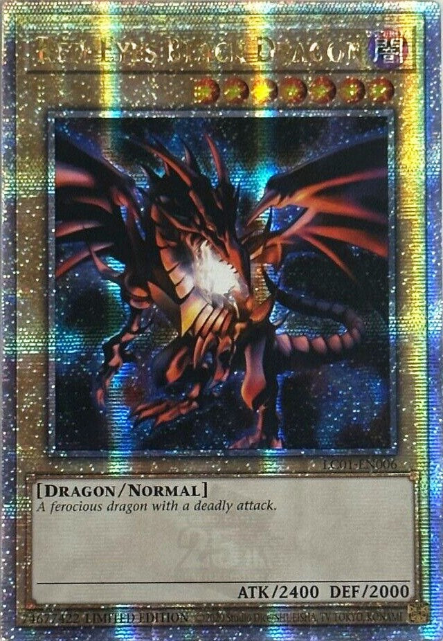Red-Eyes Black Dragon (25th Anniversary) [LC01-EN006] Quarter Century Secret Rare | Fandemonia Ltd