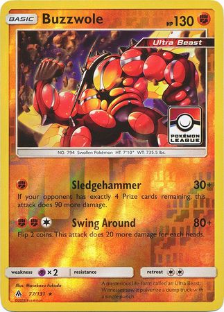 Buzzwole (77/131) (League Promo) [Sun & Moon: Forbidden Light] | Fandemonia Ltd