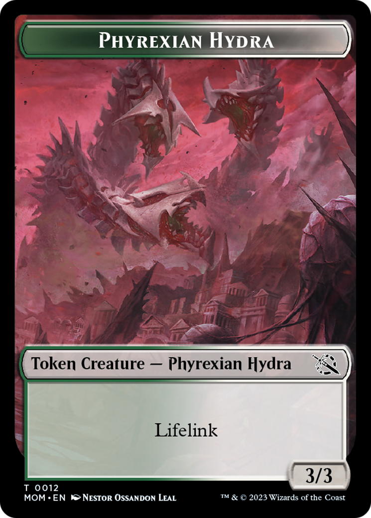 Elemental (9) // Phyrexian Hydra (12) Double-Sided Token [March of the Machine Tokens] | Fandemonia Ltd