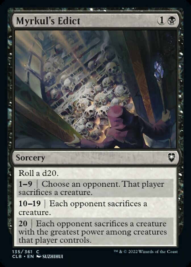 Myrkul's Edict [Commander Legends: Battle for Baldur's Gate] | Fandemonia Ltd