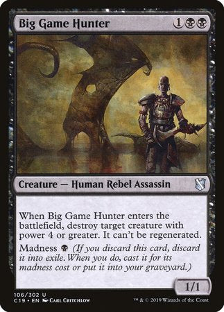 Big Game Hunter [Commander 2019] | Fandemonia Ltd