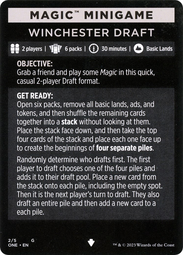 Winchester Draft (Magic Minigame) [Phyrexia: All Will Be One Minigame] | Fandemonia Ltd
