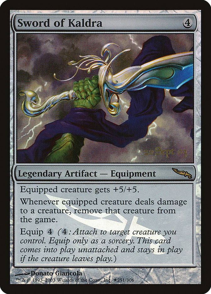 Sword of Kaldra [Mirrodin Promos] | Fandemonia Ltd