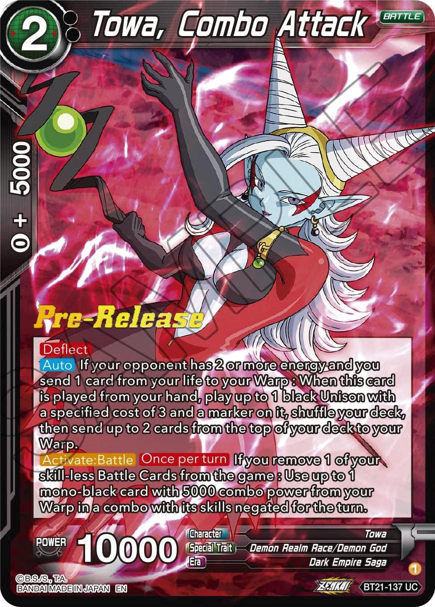 Towa, Combo Attack (BT21-137) [Wild Resurgence Pre-Release Cards] | Fandemonia Ltd