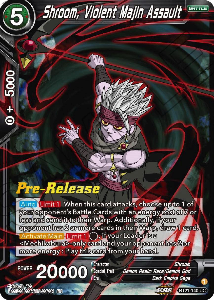 Shroom, Violent Majin Assault (BT21-140) [Wild Resurgence Pre-Release Cards] | Fandemonia Ltd