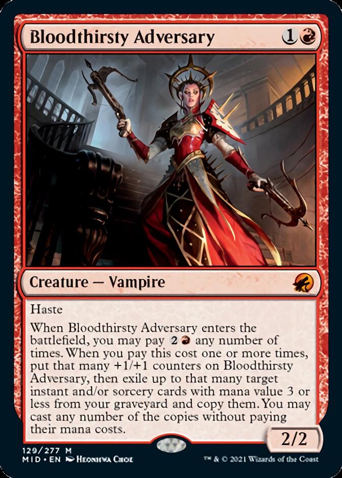 Bloodthirsty Adversary [Innistrad: Midnight Hunt] | Fandemonia Ltd