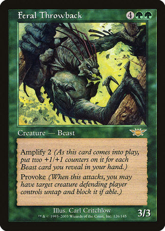 Feral Throwback [Legions] | Fandemonia Ltd
