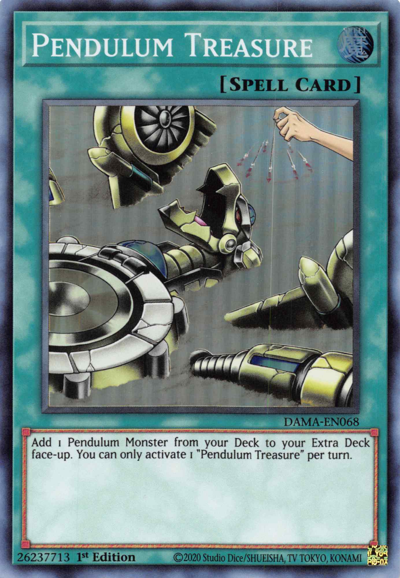 Pendulum Treasure [DAMA-EN068] Super Rare | Fandemonia Ltd