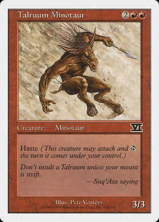 Talruum Minotaur [Classic Sixth Edition] | Fandemonia Ltd