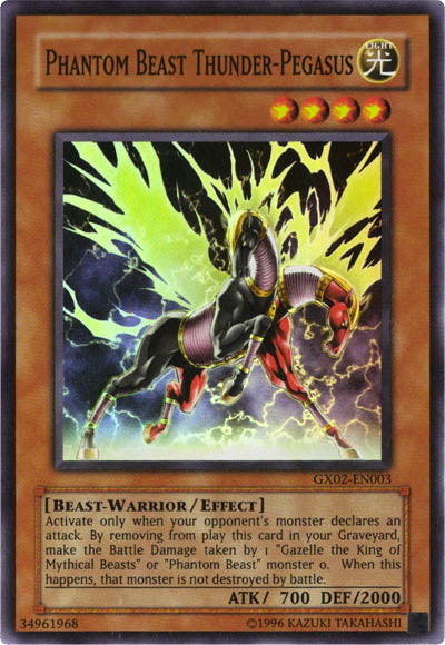 Phantom Beast Thunder-Pegasus [GX02-EN003] Super Rare | Fandemonia Ltd