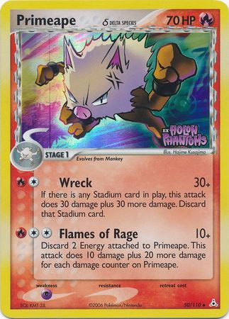 Primeape (50/110) (Delta Species) (Stamped) [EX: Holon Phantoms] | Fandemonia Ltd