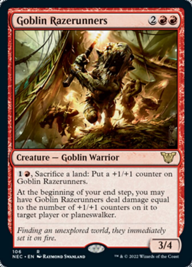 Goblin Razerunners [Kamigawa: Neon Dynasty Commander] | Fandemonia Ltd