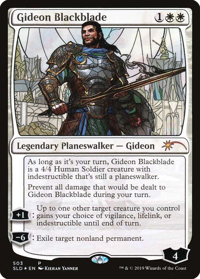 Gideon Blackblade (Stained Glass) [Secret Lair Drop Promos] | Fandemonia Ltd