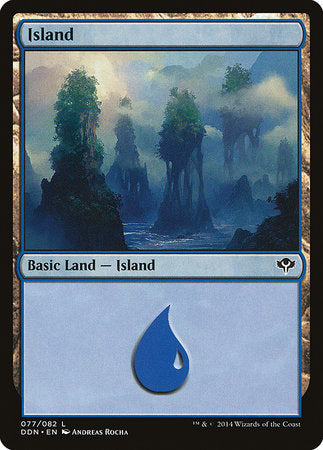 Island (77) [Duel Decks: Speed vs. Cunning] | Fandemonia Ltd