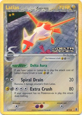 Latias (8/113) (Delta Species) (Stamped) [EX: Delta Species] | Fandemonia Ltd