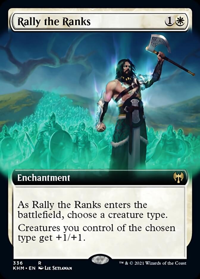 Rally the Ranks (Extended Art) [Kaldheim] | Fandemonia Ltd
