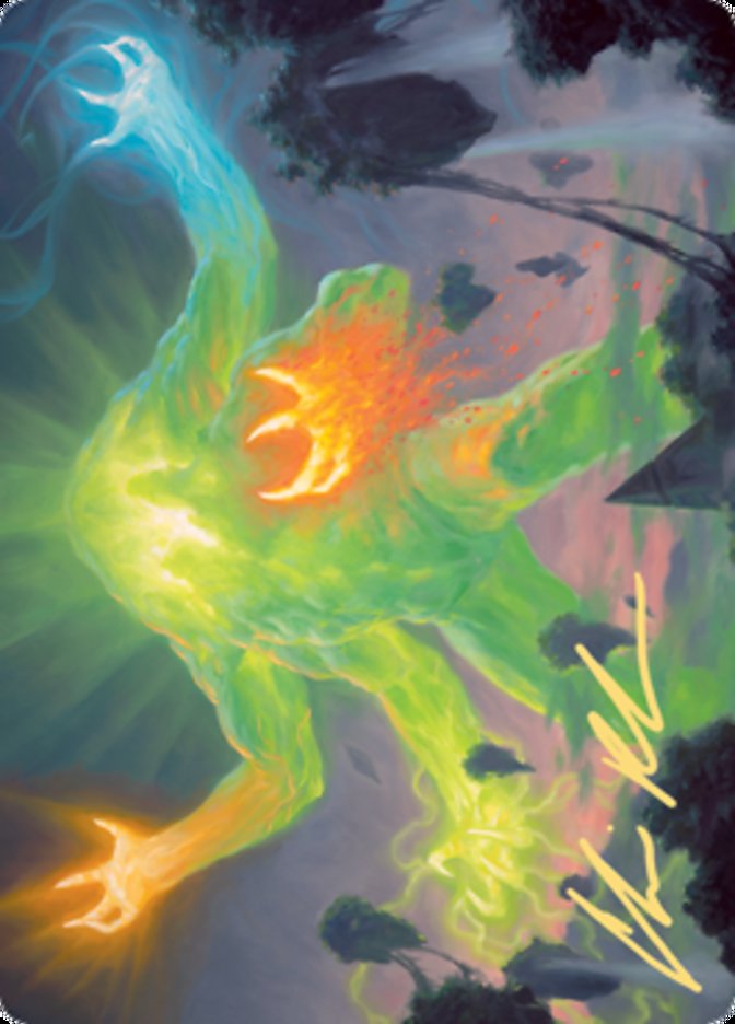 Omnath, Locus of Creation Art Card (Gold-Stamped Signature) [Zendikar Rising Art Series] | Fandemonia Ltd