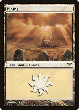 Plains (288) [Champions of Kamigawa] | Fandemonia Ltd