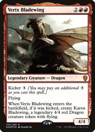 Verix Bladewing [Dominaria Promos] | Fandemonia Ltd