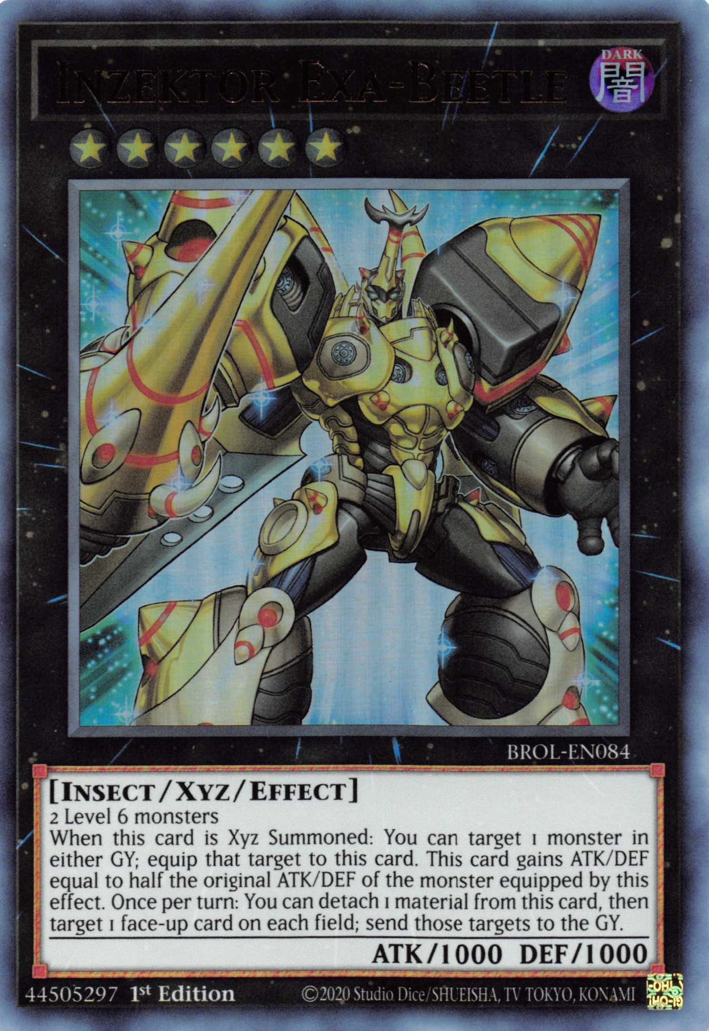 Inzektor Exa-Beetle [BROL-EN084] Ultra Rare | Fandemonia Ltd