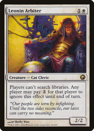 Leonin Arbiter [Scars of Mirrodin] | Fandemonia Ltd