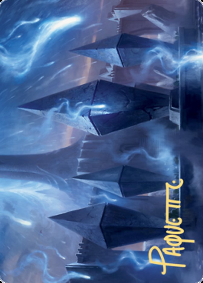 Sea Gate Restoration Art Card (Gold-Stamped Signature) [Zendikar Rising Art Series] | Fandemonia Ltd