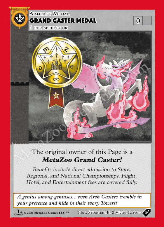 Grand Caster Medal [Medals] | Fandemonia Ltd