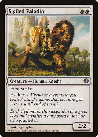 Sigiled Paladin [Shards of Alara] | Fandemonia Ltd
