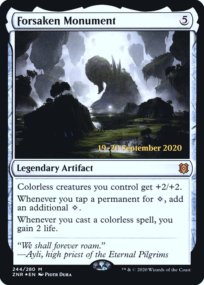 Forsaken Monument  [Zendikar Rising Prerelease Promos] | Fandemonia Ltd