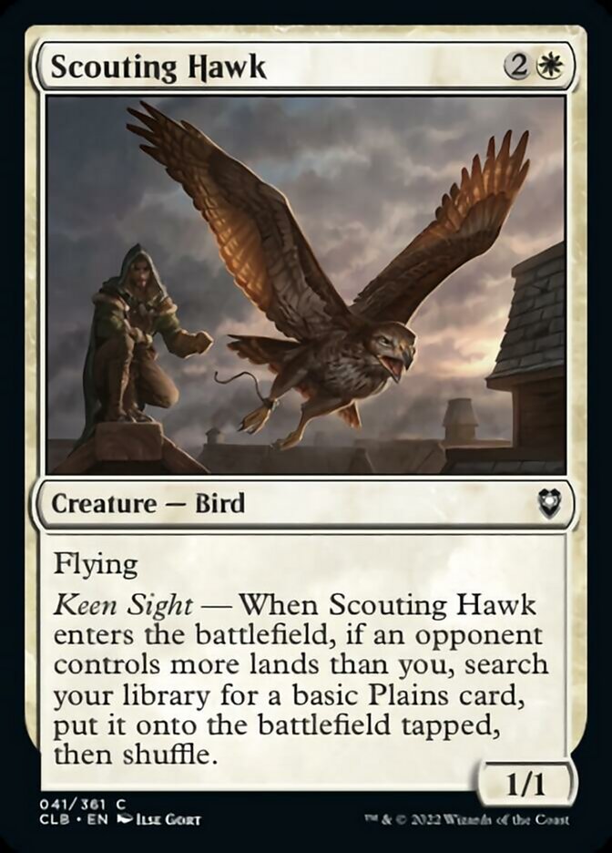 Scouting Hawk [Commander Legends: Battle for Baldur's Gate] | Fandemonia Ltd