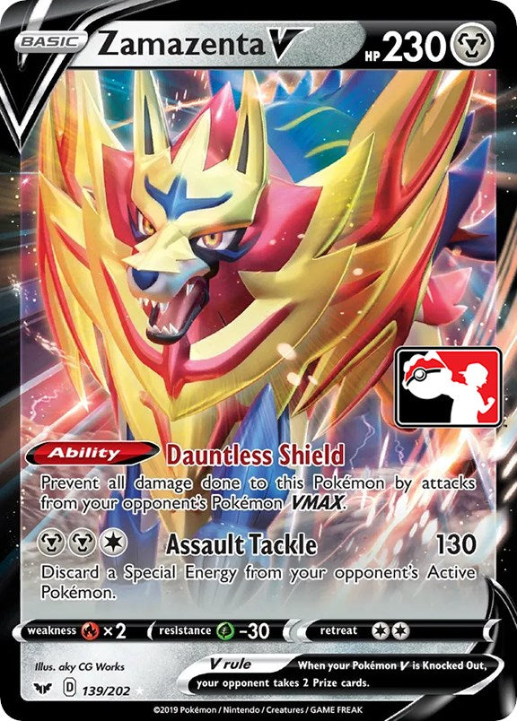 Zamazenta V (139/202) [Prize Pack Series One] | Fandemonia Ltd