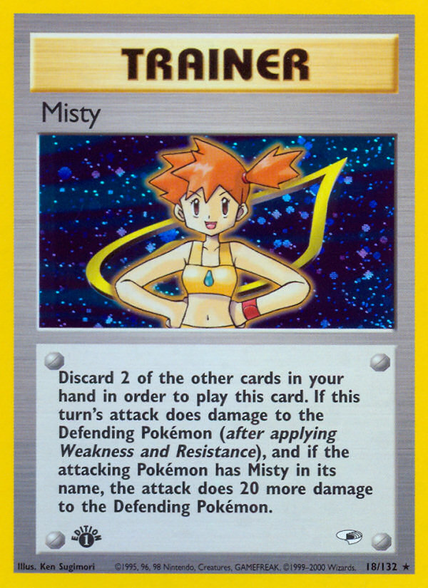 Misty (18/132) [Gym Heroes 1st Edition] | Fandemonia Ltd