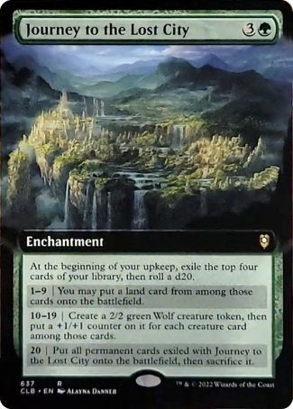 Journey to the Lost City (Extended Art) [Commander Legends: Battle for Baldur's Gate] | Fandemonia Ltd