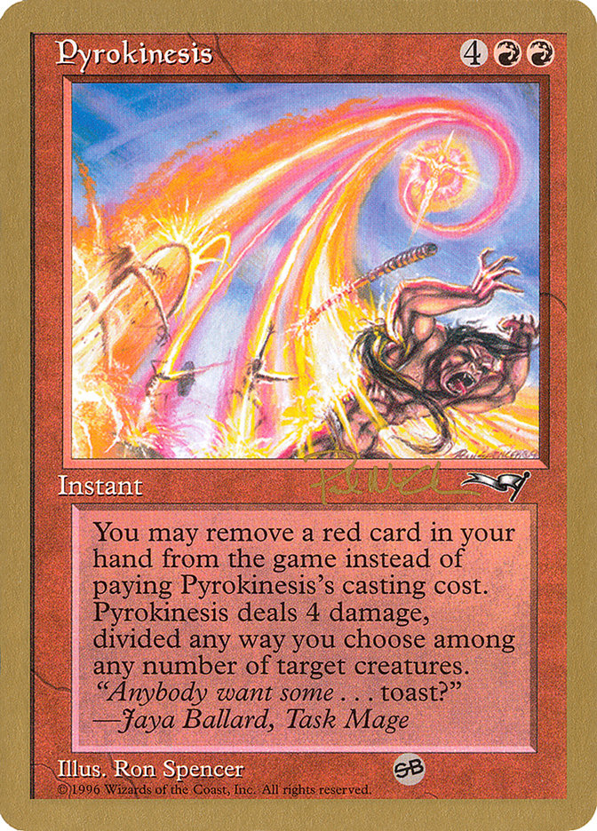Pyrokinesis (Paul McCabe) (SB) [World Championship Decks 1997] | Fandemonia Ltd