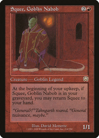 Squee, Goblin Nabob [Mercadian Masques] | Fandemonia Ltd