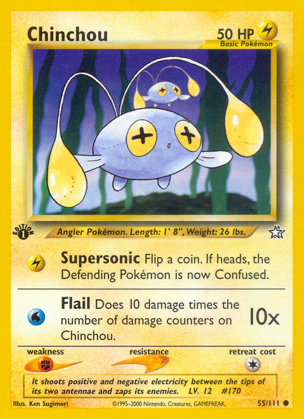 Chinchou (55/111) [Neo Genesis 1st Edition] | Fandemonia Ltd