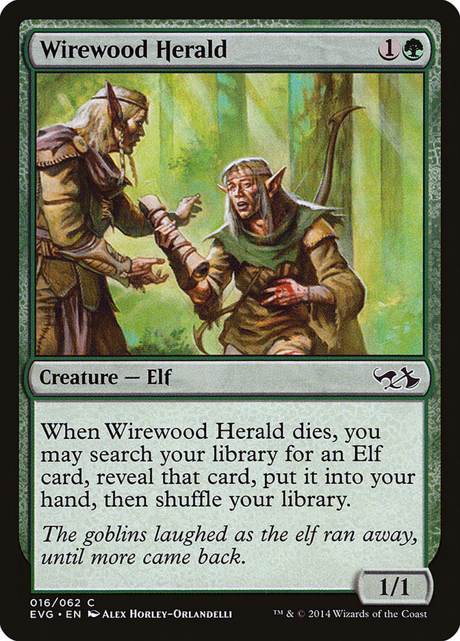Wirewood Herald (Elves vs. Goblins) [Duel Decks Anthology] | Fandemonia Ltd