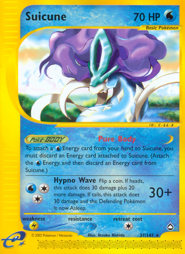 Suicune (37/147) [Aquapolis] | Fandemonia Ltd