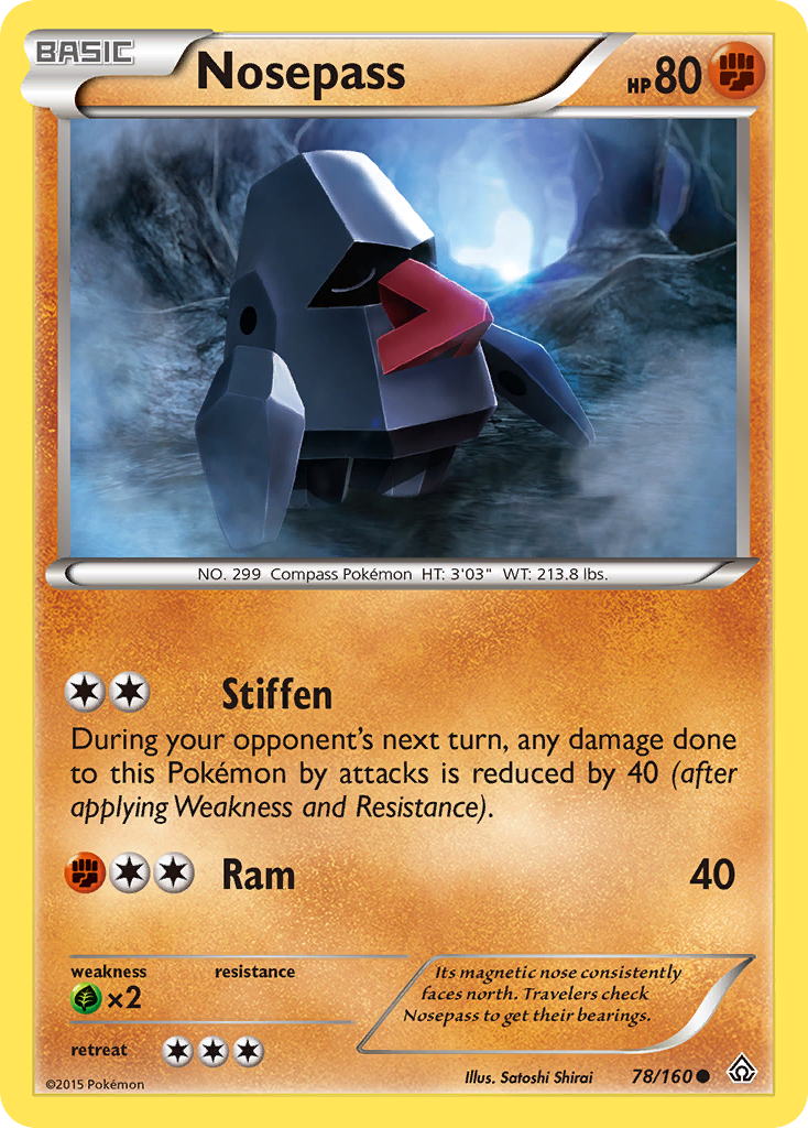 Nosepass (78/160) [XY: Primal Clash] | Fandemonia Ltd